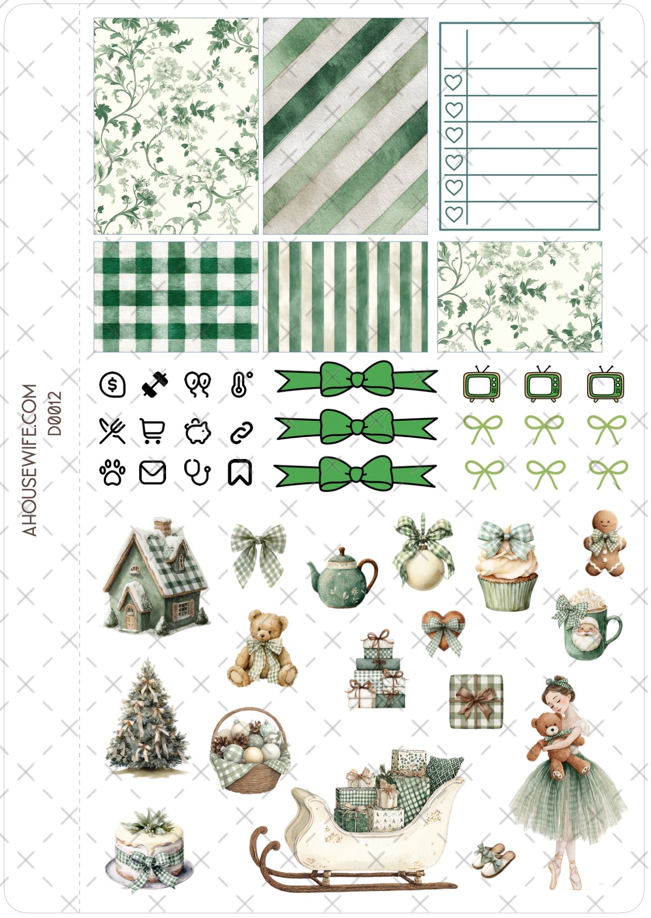 Christmas Classic Green , Digital