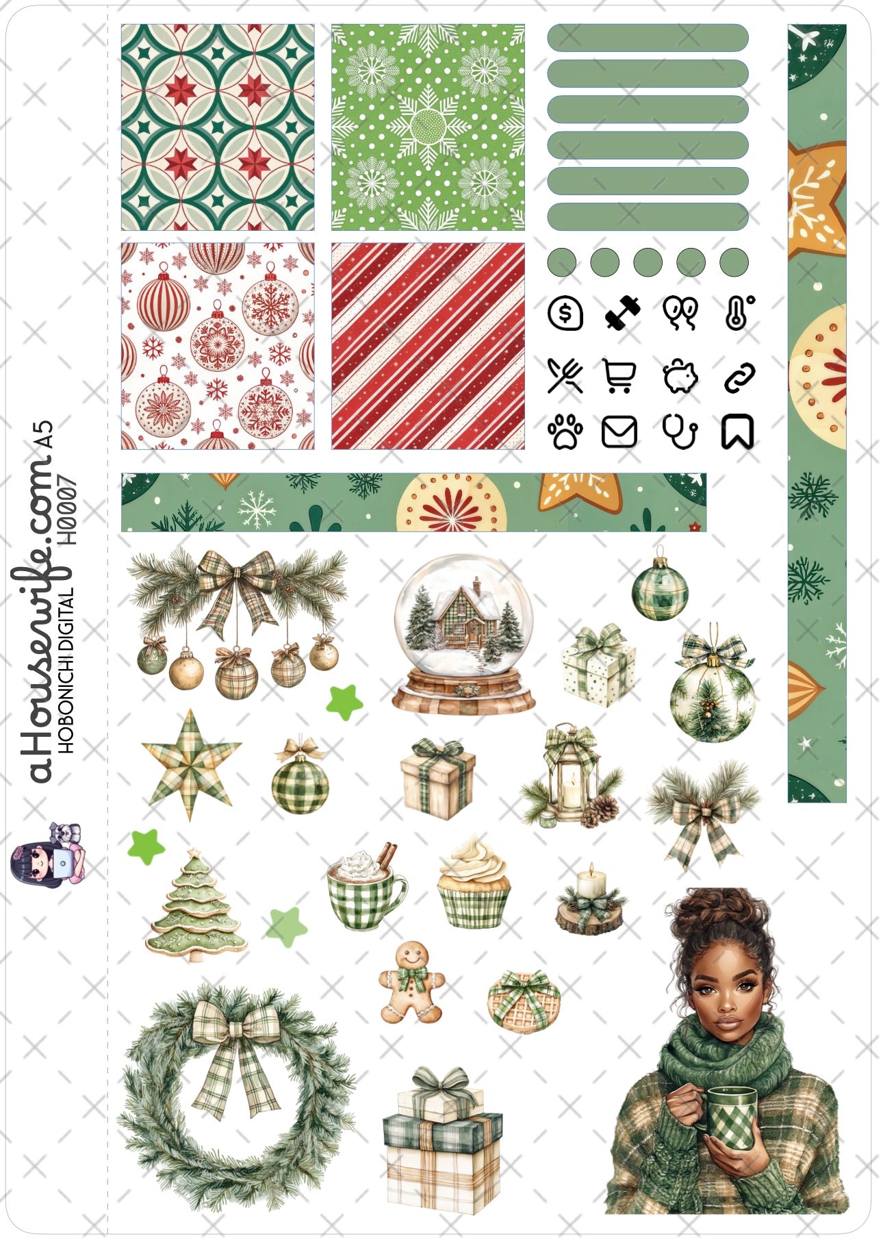 Plaid Green Winter 4