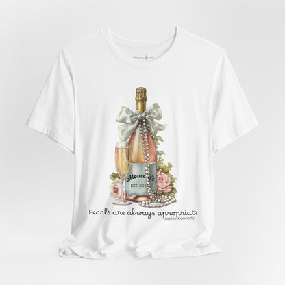 Champagne Bottle with Flowers T-Shirt