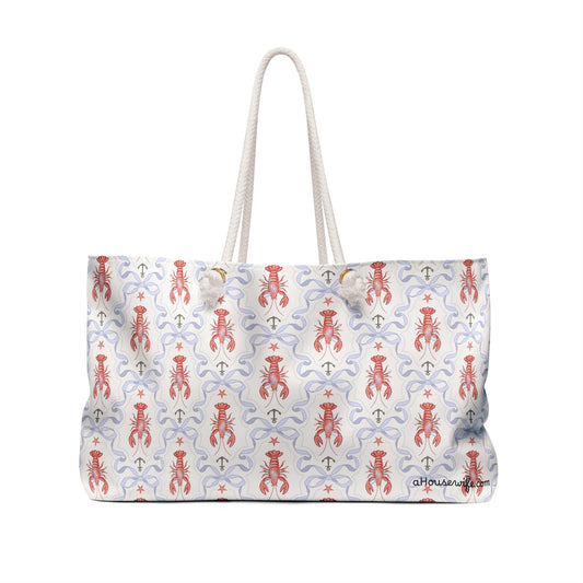 Lobster Pattern Weekender Bag , Lobster Deluxe Series