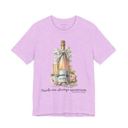 Champagne Bottle with Flowers T-Shirt
