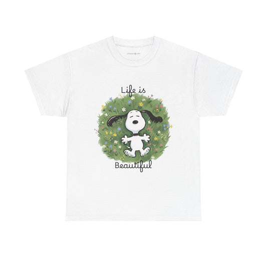 Snoopy "Life is Beautiful" Graphic Tee