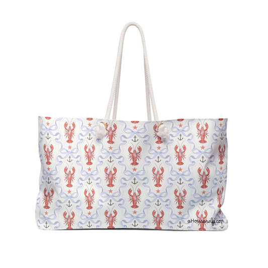 Lobster Pattern Weekender Bag , Lobster Deluxe Series