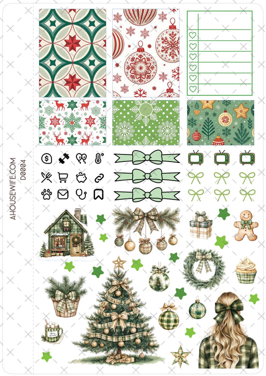 Plaid Green Winter 1, Digital