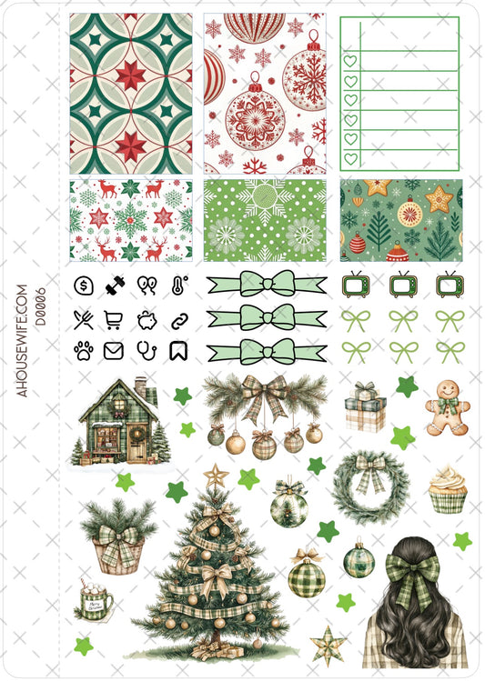 Plaid Green Winter 3, Digital