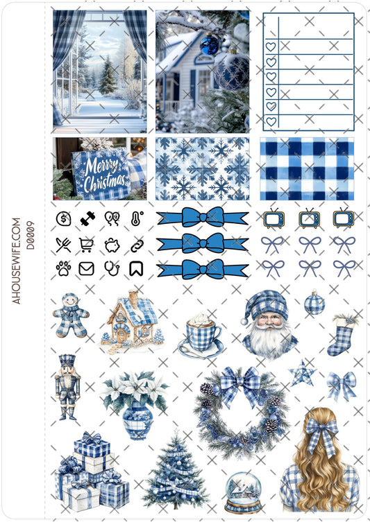 Plaid Blue Winter 2, Digital