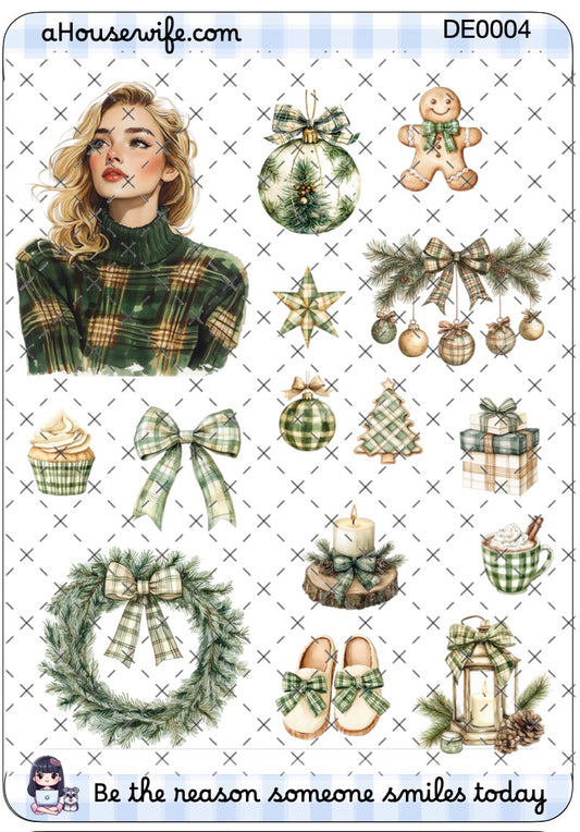Plaid Green Winter 1