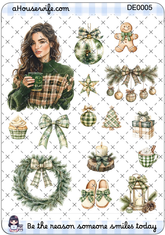 Plaid Green Winter 2