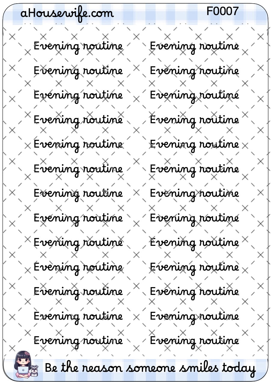 Evening Routine