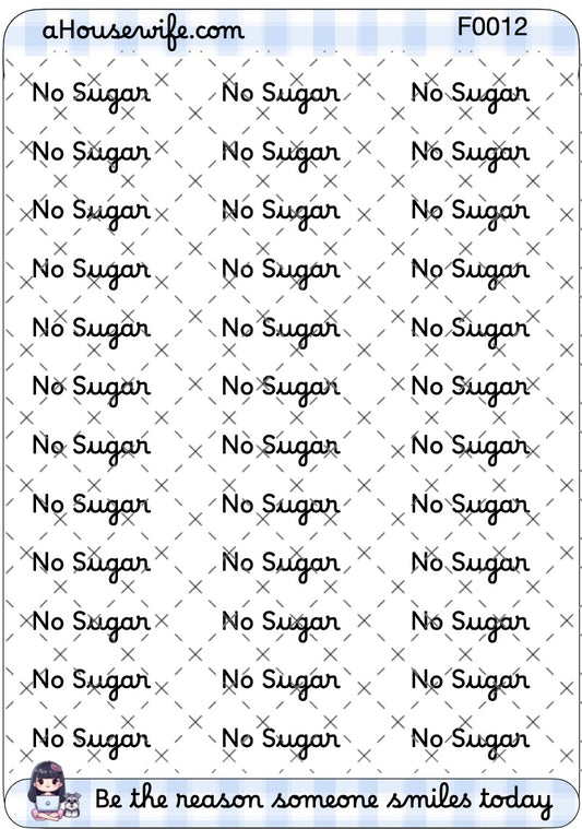 No sugar