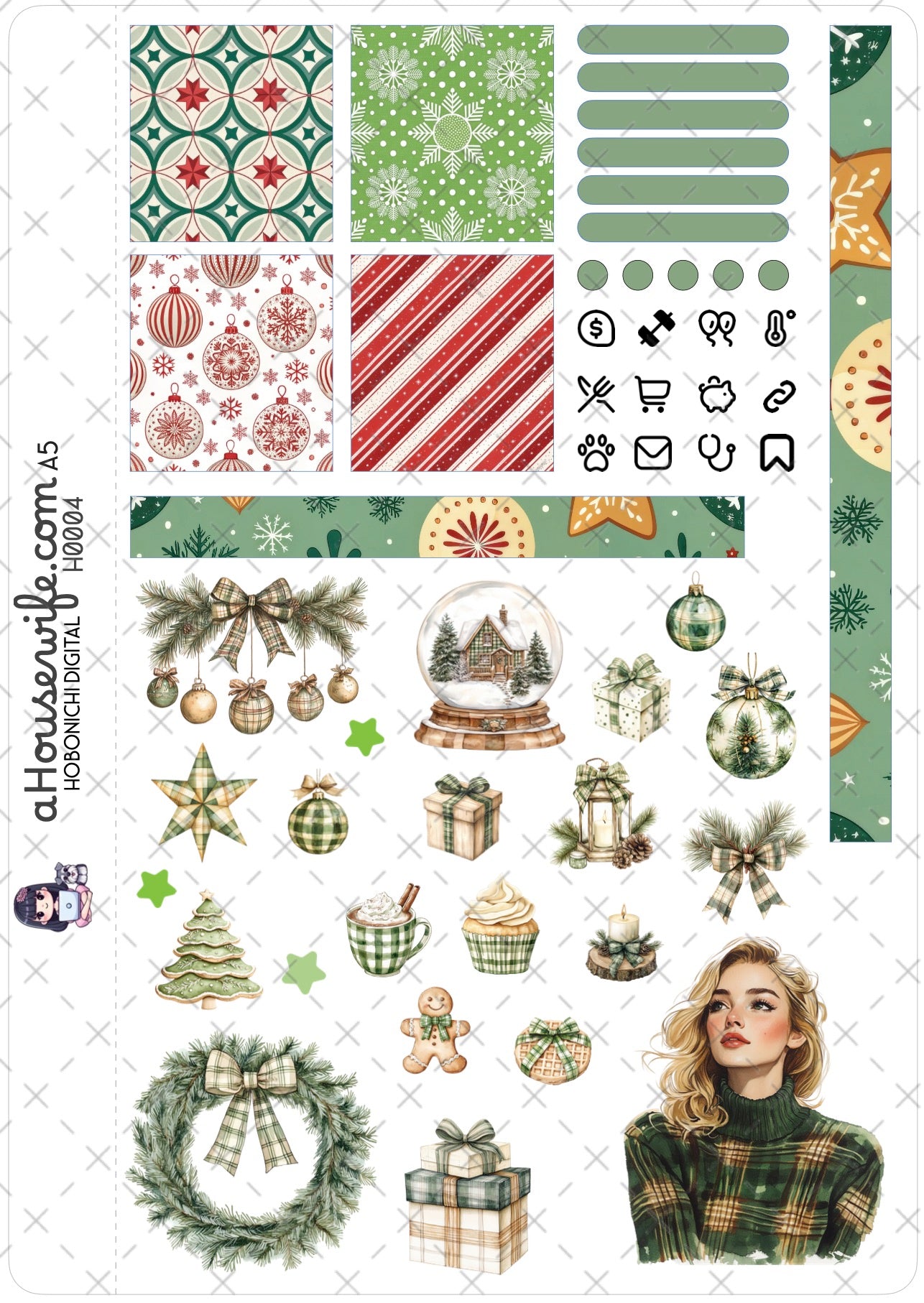 Plaid Green Winter 1