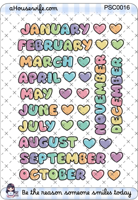 Big Fluffy Months
